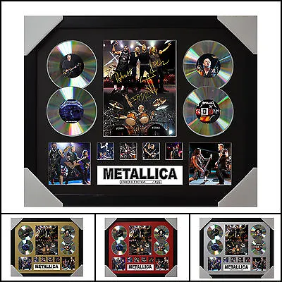$96 • Buy Metallica Signed Framed Memorabilia Limited Edition 2017 - Multiple Variations