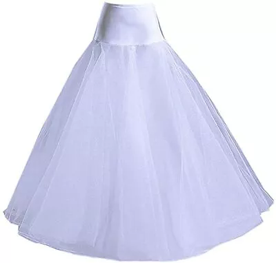 A Line Petticoats For Women Crinoline Half Slips Floor Length Bridal Underskirt • $15.99