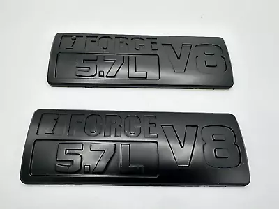 2X Matte Black ABS PRO I Force V8 5.7L Tundra Door Side Emblem Fender Badges • $19.99