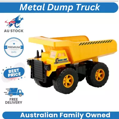 Metal Dump Truck Big Outdoor Kids Toy Construction Vehicle Sandpit Steel • $34.99