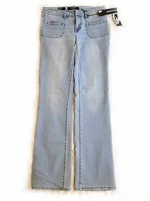 NWT NINE WEST Mid Rise Bootcut Porkchop Light Wash Slim Stretch Jeans  Sz 8/29 • $24.99
