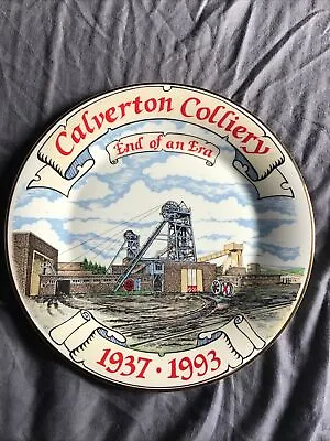 CALVERTON COLLIERY  MINERS PLATE Lot2 • £10