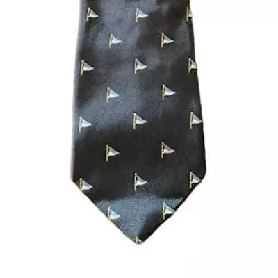 J. Press Necktie Tie Navy English Flag Tie Yacht Club Silk Emblematic Blue • $50