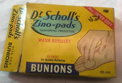 Dr Scholl's Zino-Pads Bunions No. K22 Good Housekeeping USA New Vintage 1970s • $10.99