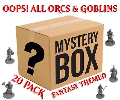 Lot Of 20pcs D&D Miniatures 25mm - OOPS! All Orcs & Goblins - Unpainted DnD • $7.99