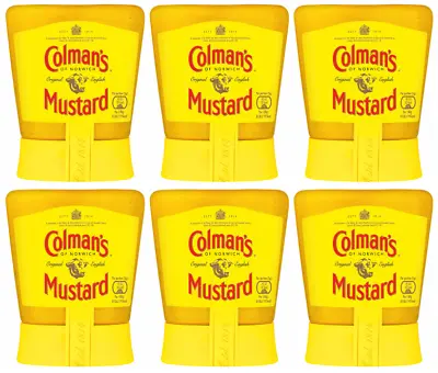 6 X Colmans English Mustard Squeezy 150G • £20.32