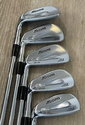 New Mizuno MP-32 3 5 7 9 & PW 5PC IRONS Grain Flow Forged S300-400 LH Sleeves • $599.99