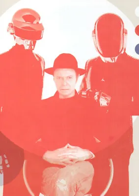 David Bowie & Daft Punk - All In Red - Full Size Magazine Advert • £5.99