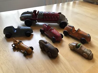 Vintage Toy Race Cars. Lot Of 7. Original.  • $28