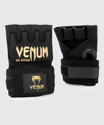 Venum Kontact Boxing Gel Glove Wraps - Black/Gold • $21.99