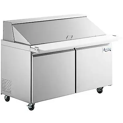 60  2 Door Mega Top Stainless Steel Refrigerated Sandwich Prep Table • $3705.07