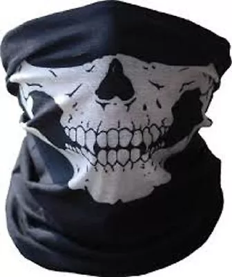 Neoprene Half Face Skull Mask Motorcycle Hunting Neck Warmer Outdoor Military • $8.99