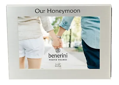 Our Honeymoon Photo Picture Frame Wedding Marriage Engagement  Anniversary Gifts • £6.99