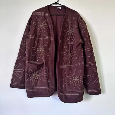 Zara Floral Embroidered Women's Jacket/ Size L-XL • $45