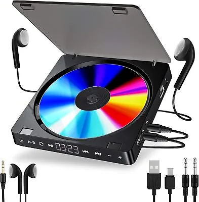 Rechargeable Portable CD Player With 1200mAh Battery Personal Music Cd Gueray • £58.94