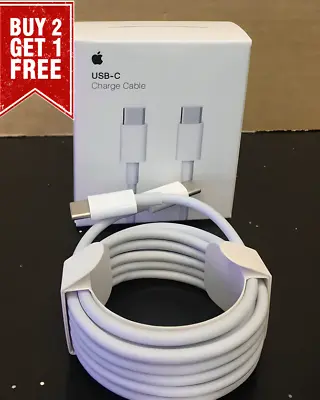 100% Original Type C To C Cable USB C Charger Lead For IPhone 15 Plus Pro Max UK • £2.99