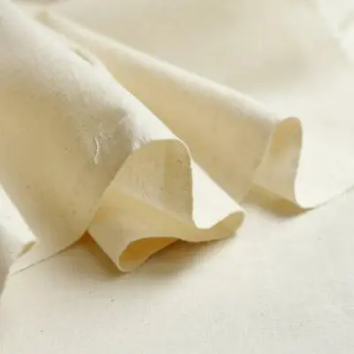 Calico Fabric Natural 100% Cotton Plain Woven Undyed Unbleached - Ecru Cream • £1.49