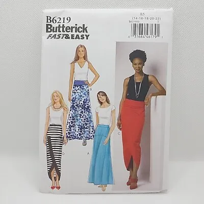 Butterick 6219 Misses' Knits Only Maxi Skirt Sewing Pattern Size 14-22 Uncut • $5.99