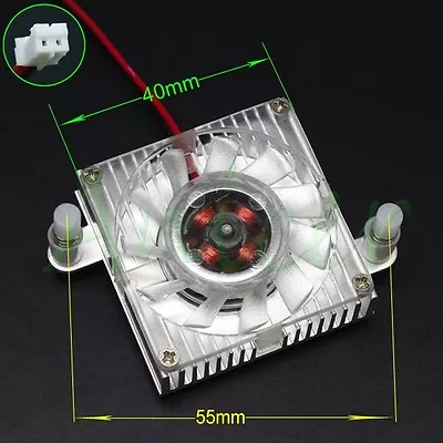 40mm Aluminum 2pin Computer PC VGA Video Card Heatsink Cooler Cooling Fan • $7.99