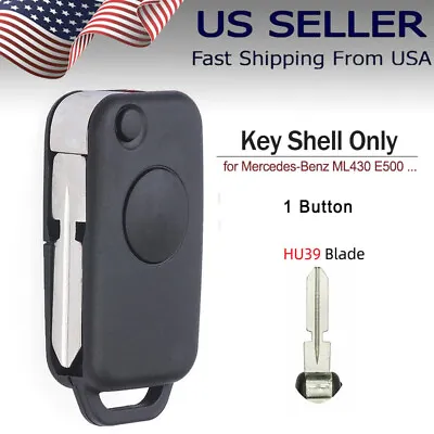 Remote Key Shell Case For Mercedes Benz ML430 E500 SL320 SL500 S320 W124 • $10.61