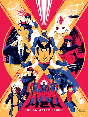 X-Men Animated Series By Julien Rico Jr Ltd Edition X/85 Poster Mondo MINT Art • $95