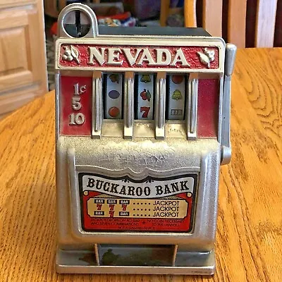 Vintage NEVADA BUCKAROO BANK - Slot Machine Novelty Bank +FAST SHIPPING! • $50