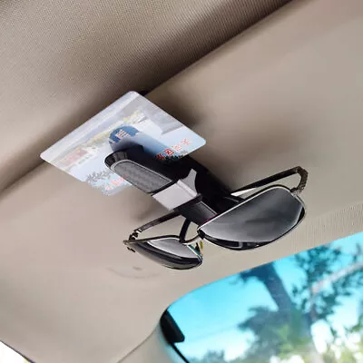 Car Sun Visor Glasses Fastener Clip Holder For Sunglasses Eyeglasses Ticket Card • £5.05