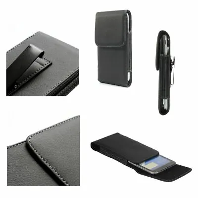 £16.74 • Buy For Alcatel OT 991 Play, OT-991 Case Metal Belt Clip Synthetic Leather Vertic...