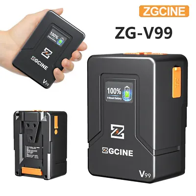 $118 • Buy ZGCINE ZG-V99 V-Mount Battery 6800mAh 14.8V （99WH） V-Lock With PD Fast Charging