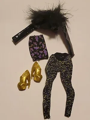 Monster High Dolls Clawdeen Wolf Clothing Lot Shoes Pants Skirt No Doll Goth • $16