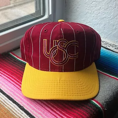 USC Trojans Starter Two Tone Pinstripe Hat Cap (Vintage Rare) • $70