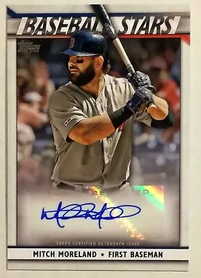 Mitch Moreland 2020 Topps Baseball Stars AUTO #BSA-MM - Oakland Athletics • $9.50