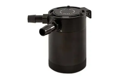Mishimoto Universal Compact Baffled Oil Catch Can 2-Port Black 1/2  Hose Barb • $140.95