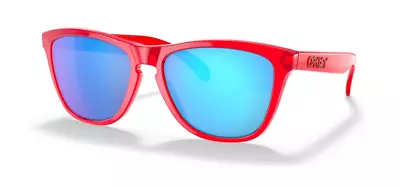 Oakley FROGSKINS 9013 CRYSTAL RED + SAPPHIRE IRIDIUM + NEW ORIGINAL SUNGLASSES • $153.71