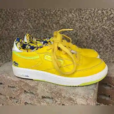 Reebok Illumination's Minions X Club C Little Kid 'Minions Yellow Shoes Sz 12 • $29.32