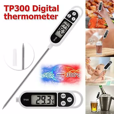 Digital Kitchen Thermometer For Meat Water Milk Cooking Food Probe BBQ Oven  • $10.49