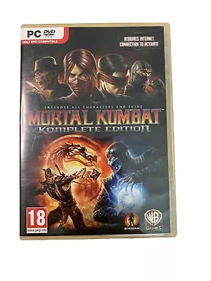 Mortal Kombat Komplete Edition PC DVD Complete In Box - EXCELLENT - FREE SHIP • $40