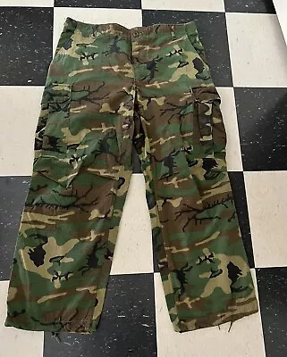 Vtg Vietnam War Era ERDL Ripstop Poplin Camouflage Trousers Pants~Large/Short • $135