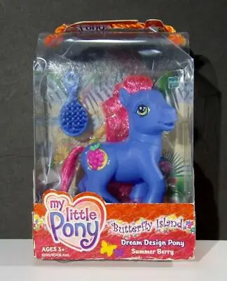 2005 My Little Pony Butterfly Island SUMMER BERRY Dream Design Pony ~ NEW • $24.99
