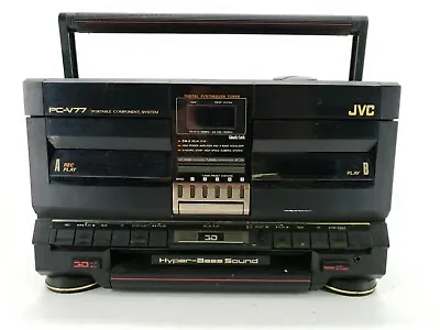 JVC PC-V77 Vintage Dual Cassette Boom Box • $50.30