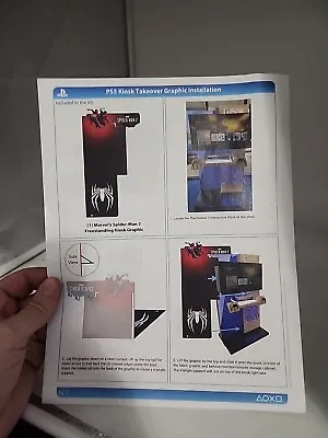 SPIDERMAN 2 PS5 Kiosk Graphic Kit. EXTREMELY RARE!!! NEW IN BOX! • $999.99