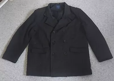 XL Jasper Conran Wool Coat Jacket Mens Plaid • £12.99