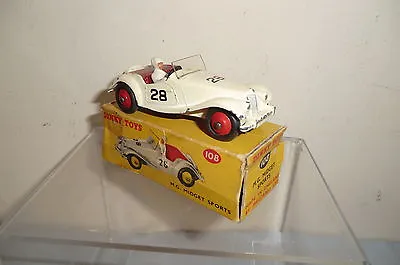 DINKY  No.108  MG MIDGET COMPETITION CAR   VN MIB • £160