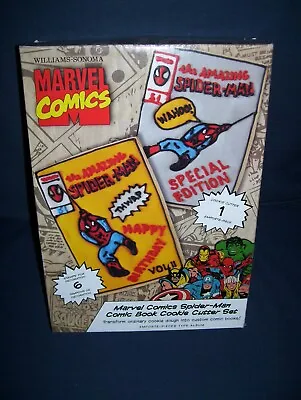 Marvel Comics Spider-Man Comic Book Cookie Cutter Set Of 6 William -Sonoma Open • $14.99