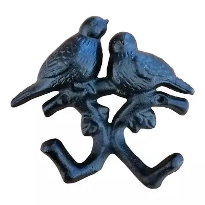 Antique And Vintage Animal Collection Cast Iron Birds Double Key Coat Hooks W... • $25.75