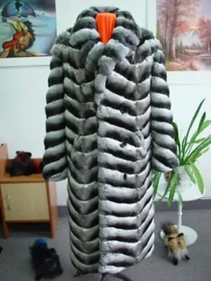 Brand New Ranched Chinchilla Fur Coat Jacket Men Man • $19995