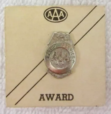 Vtg 1962 AAA PATROL SERVICE Uniform Badge LAPEL PIN School Safety Crossing Guard • $21.95