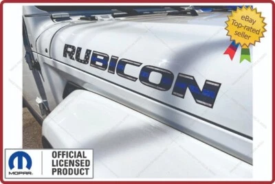 18 - 25 Jeep Gladiator JT RUBICON Hood Decals Stickers Hiking Map 4xe Blue FJ2H7 - Foto 7