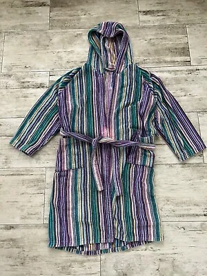 MISSONI Multicolor Bathrobe Robe Belted With Pockets Size M • $109