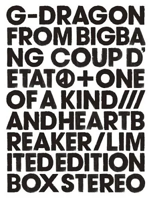 G-DRAGON COUP D'ETAT+ONE OF A KIND&HEARTBREAKER Limited Edition [2CD+DVD] Japan • $76.13